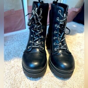 Juicy Couture Combat Boots Size 9